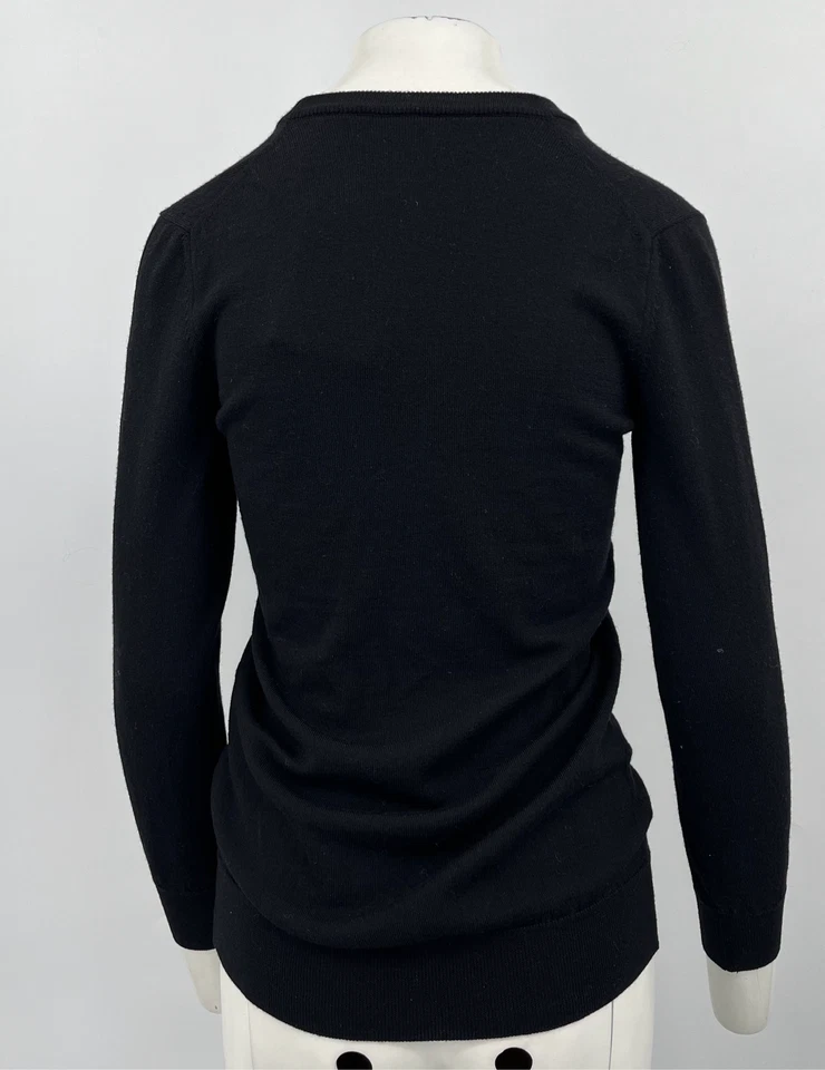 Suéter cárdigan manga larga lana negro Dolce & Gabbana talla 42 Foto 3 de 4