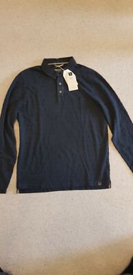 Herren Polo Shirt Langarm Blau M camel active NEU!!!