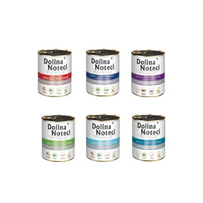 30x800g Dolina Noteci Premium Nassfutter für Hunde Geschmacks geflügelfrei