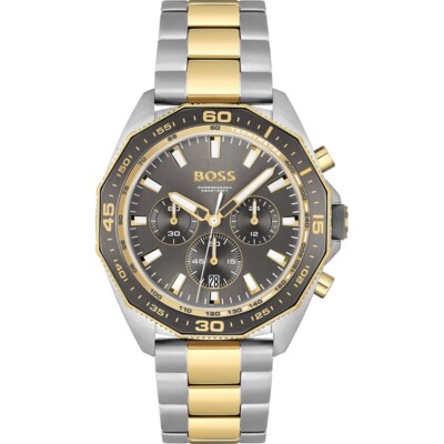 HUGO BOSS MENS ENERGY CHRONO WATCH HB1513974 TWO-TONE - WARRANTY - RRP 449.00