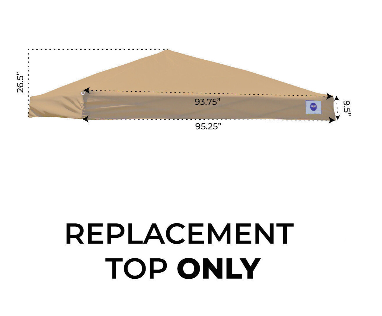Tent Replacement Top Only 10x10 / 8x8 Fits Slant Leg Frame K
