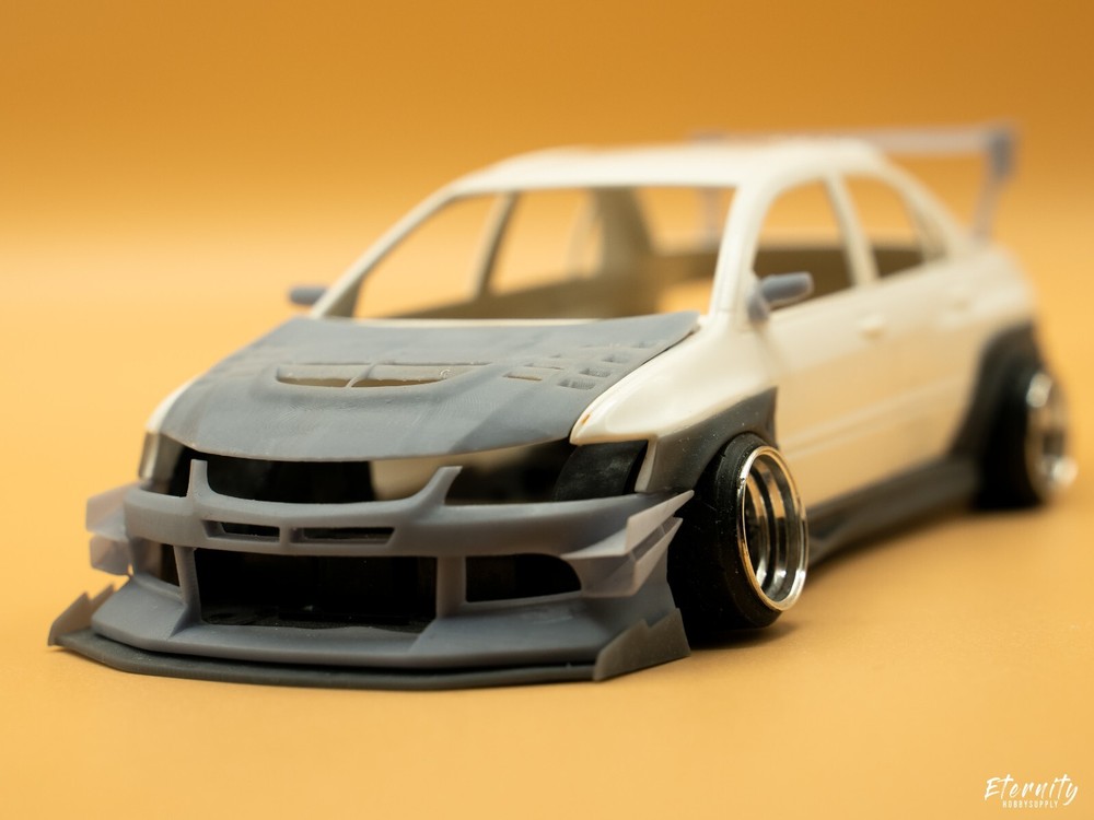 1/24 Fujimi Mitsubishi Lancer Evolution Voltex Widebody kit 3D print- US SELLER