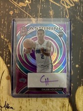 2022-23 Spectra Basketball Rookie Purple Aspiring Auto Caleb Houstan /35