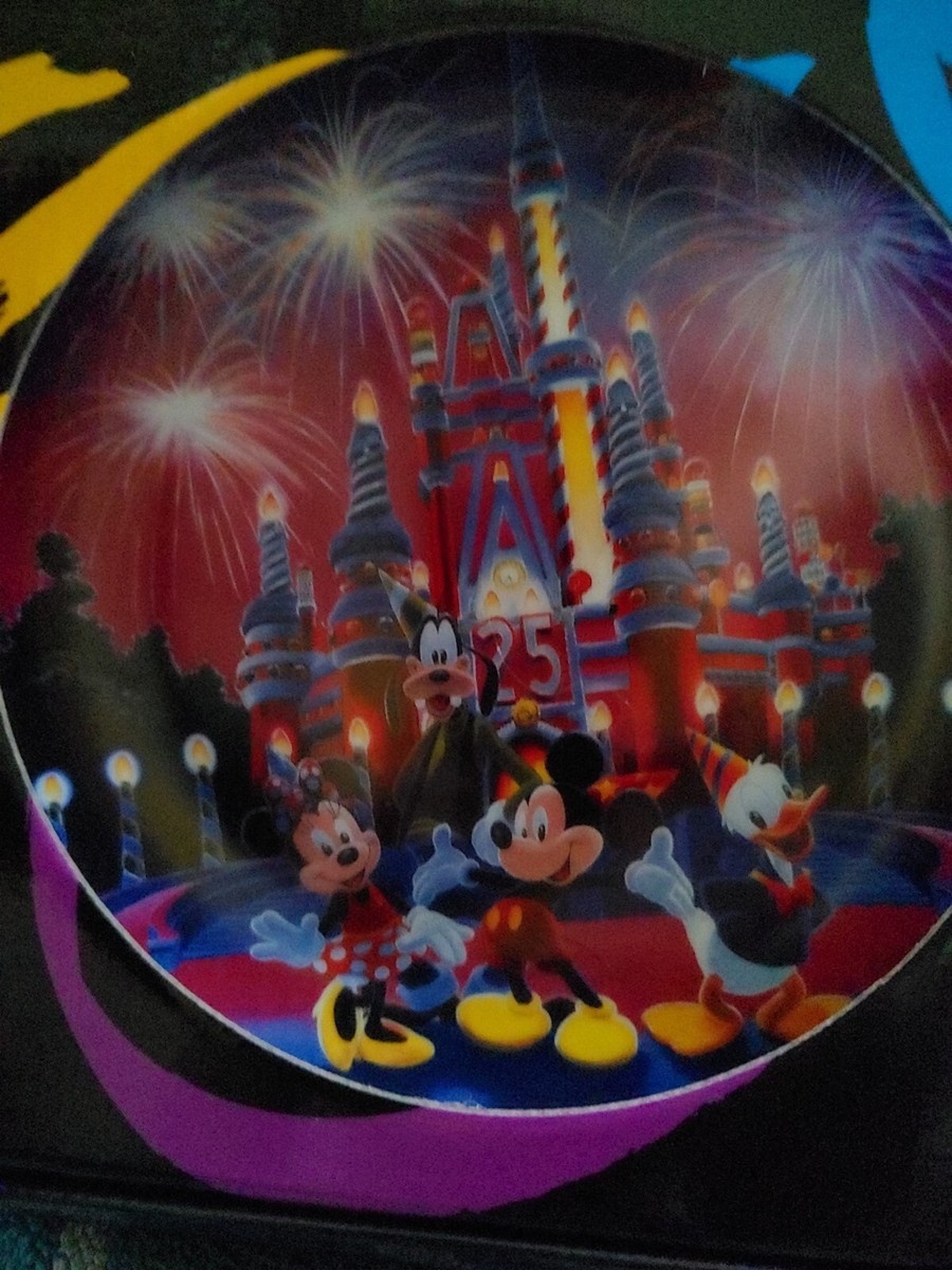 Disney World 25 Magical Years Anniversary Plate 8.5