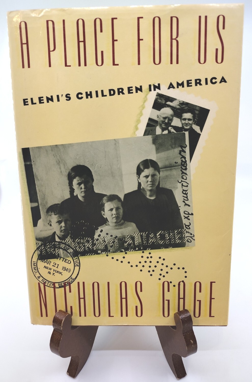 A Place For Us '89 Nicolas Cage HC DJ Eleni Gatzoyiannis America 1st Ed Like New