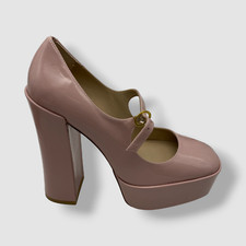  650 Stuart Weitzman Women's Pink Skyhigh Patent Platform Pump Heels Shoes 10