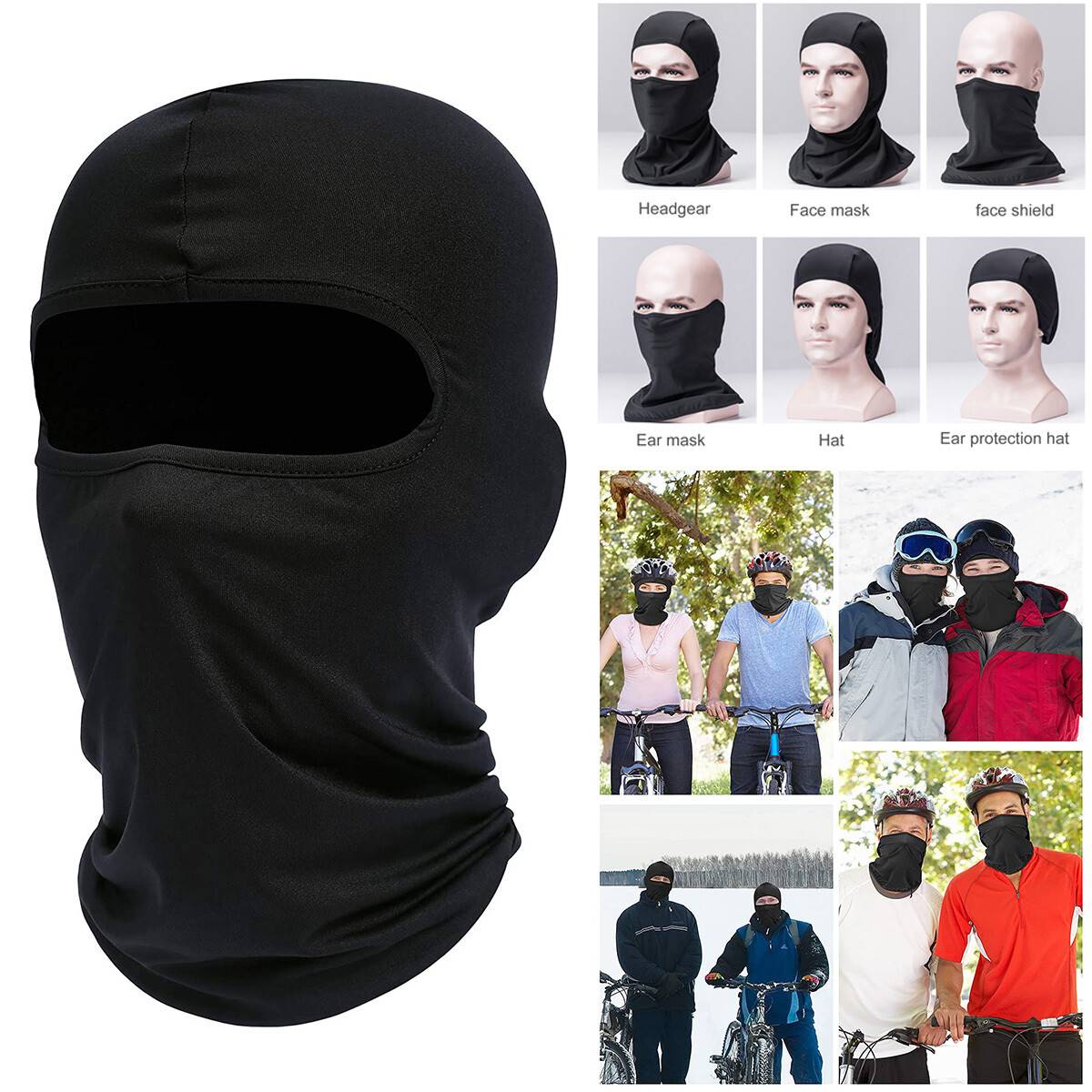 10 x Balaclava Full Face Mask UV Sun Protection Hood Bandana