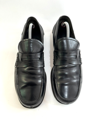 Prada Black Leather Penny Loafers Size 8 UK | eBay display picture 3