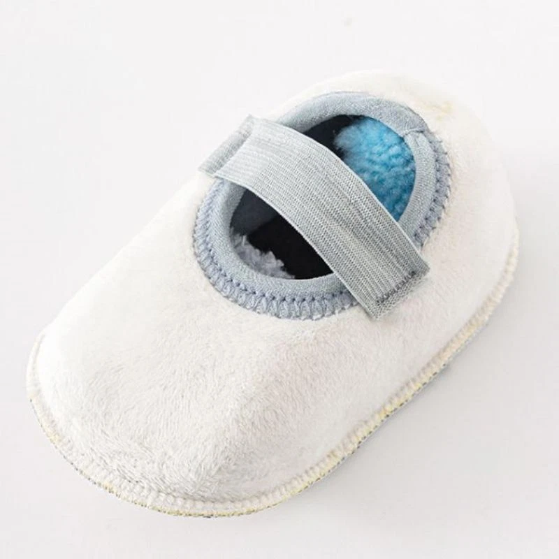 Newborn Baby Girls Boys Toddlers Soft Fur Warm House Slippers Cotton Socks Shoes - Image 4 of 4
