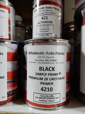 # 4210 TCI Black Premium 2K Urethane Filler Primer Quart Kit