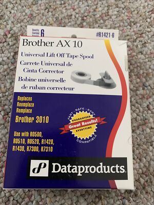 Dataproducts compatible universal lift off tape spool brother AX10 6-pack