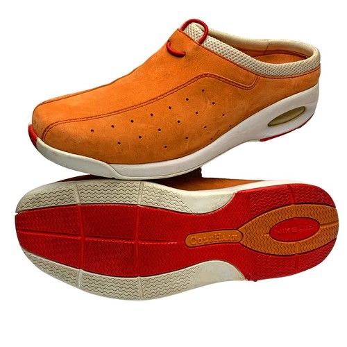 COLE HAAN D13777 Orange Suede Athletic Slip On Mules Women's Size 8.5 B - Picture 9 of 10