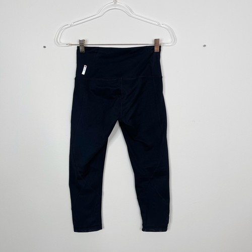 Zella Damen XSmall XS schwarzes Netz Rückenleggings kurzes sportliches Training Yoga - Bild 2 von 7