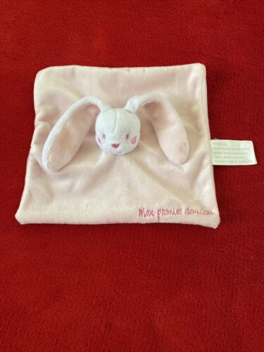  KIMBALOO LA HALL DUODOU FLAT RABBIT WHITE PINK MY FIRST DUVET NEW CONDITION - Picture 1 of 12