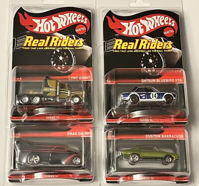 Hot Wheels 2017 - Complete set of 4 Real Riders Series 14 | eBay