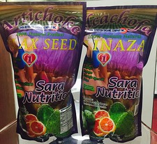 2 Pieza Pack New Alcachofa Linaza Flax Seed Sara Nutrition Colon Cleanse 14oz