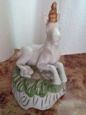 RECLINING UNICORN FIGURINE