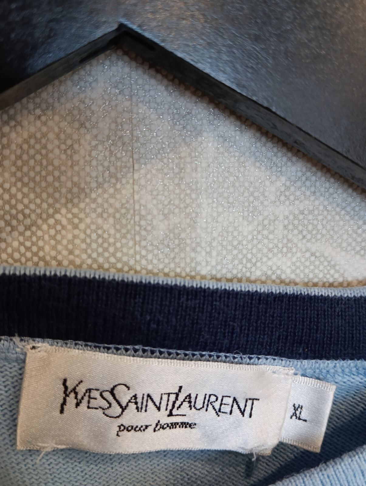 Maglione Yves Saint Laurent Vintage YSL Maglia Blu Taglia XL