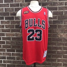 Michael Jordan Chicago Bulls 23 Red 1997 1998 Finals Mitchell Ness HWC Jersey XL