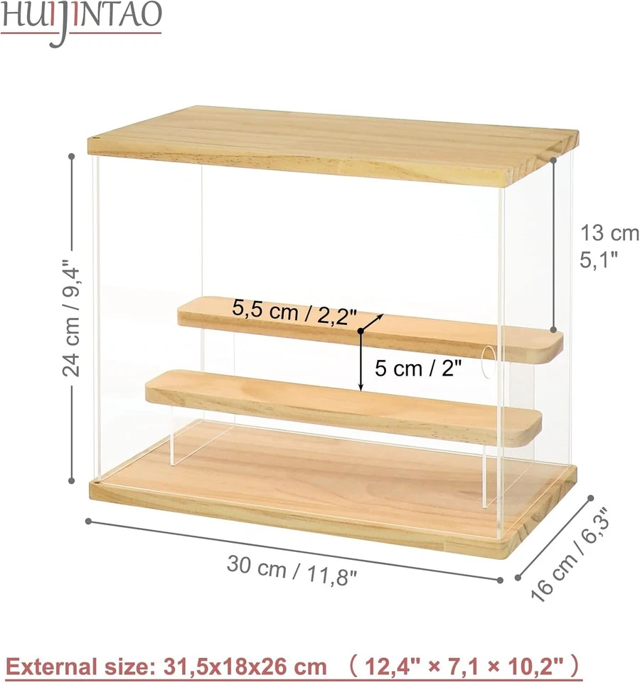 Vetrina in Acrilico Trasparente con LED e Interruttore - Immagine 2 di 4