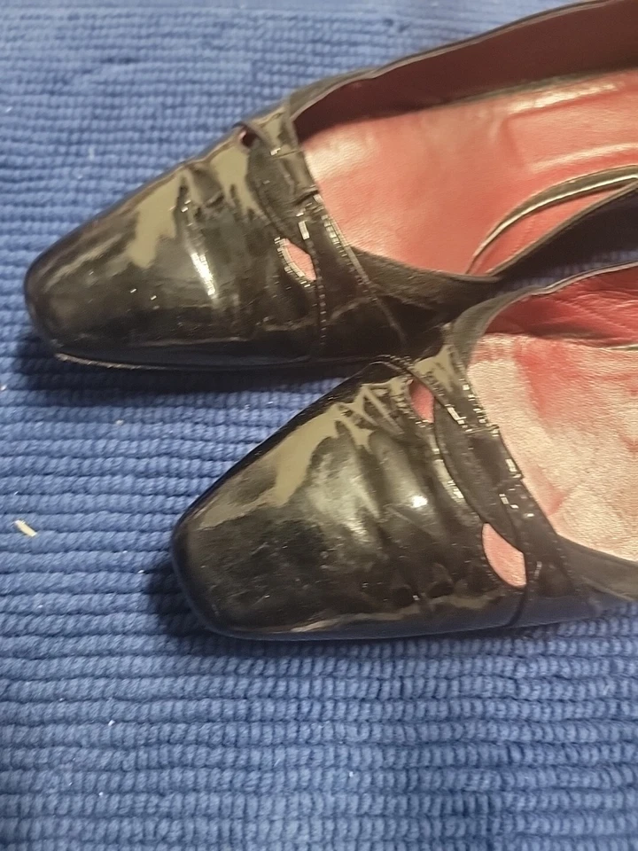 Zapatos planos Max Mara charol talla 40 9 hechos en ITALIA Foto 2 de 4