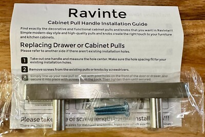 Ravinte 30 Pack Square Cabinet Drawer Pulls Cabinet Handles 5 Length 3 