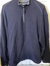 Daniel Cremieux Men’s Sz XL Sweater Blue 1/4 ZIP Soft
