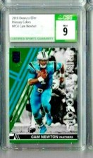 2018 Panini Donruss Elite Cam Newton Primary Colors CSG 9