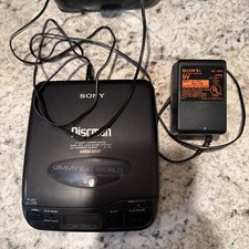 Sony Discman D-33 Portable CD Player - Mega Bass - Black - 1992 - Tested Works