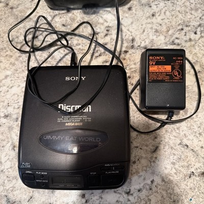 Sony Discman D-33 Portable CD Player - Mega Bass - Black - 1992 - Tested & Works