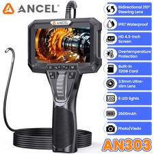 6 Leds Two-Way Articulating Borescope Camera Endoscope Inspection Camera 3.9MM