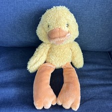 GUND SOFT FLOPPY YELLOW FUZZY DUCK 14" Plush STUFFED ANIMAL Toy