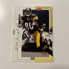 2001 Fleer Genuine Football Plaxico Burress Pittsburgh Steelers Card #79