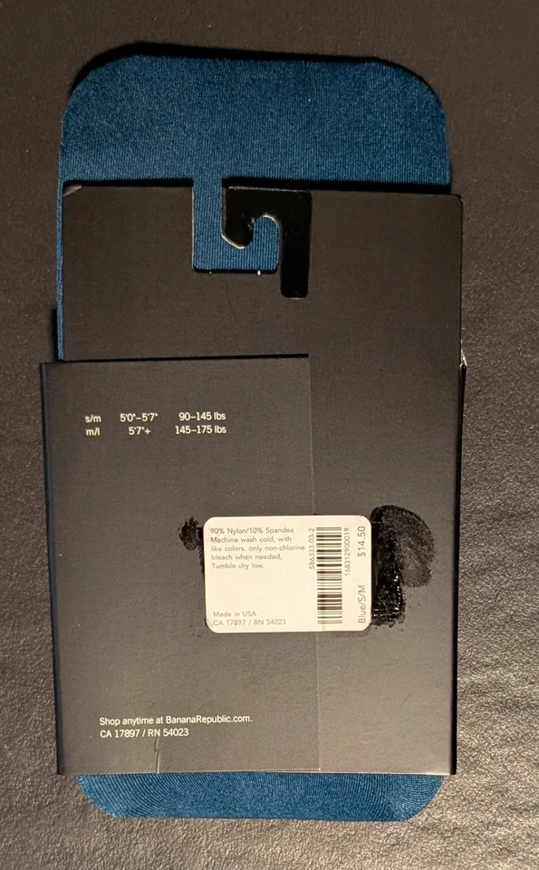 Medias opacas azules Banana Republic para mujer - talla pequeña/mediana - nuevas con etiquetas Foto 2 de 4