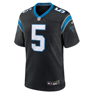 Carolina Panthers Rico Dowdle #5 Nike Men's Black 2025 Official