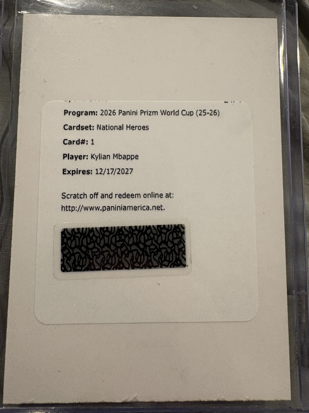 KYLIAN MBAPPE 2026 PANINI PRIZM WORLD CUP NATIONAL HEROES SSP AUTO FRANCE