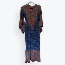 Vintage 60s 70s Indian block print kaftan