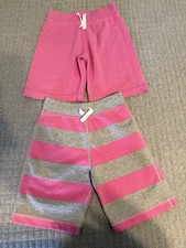 Hanna Andersson Pink Girl Jersey Knit Shorts Sz 120cm 6 7