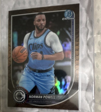 Topps Bowman Chrome U  2025 Norman Powell Steel Metal Refractor  Clippers BCV192