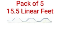 (PACK OF 5) Onduline/Ofic Tuftex Ultravinyl Polycarb Foam Square Closure Strip