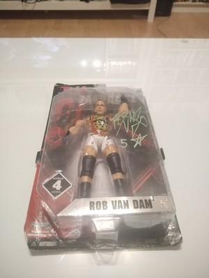 Rob Van Dam Original Signierte Tna Wrestling Figur Serie 4 Wwe Wwf Aew