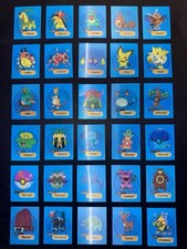POKEMON YOGA LENTICULAR CARDS JOHTO SQUARE CUT COMPLETE SET 30/30 NINTENDO 2000
