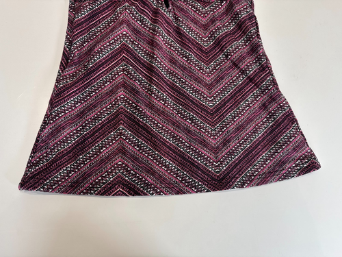 M&S Tankini Oberteil bügellos ungepolstert Bademode Gr. 10 pink schwarz geometrisch Pint - Bild 3 von 5