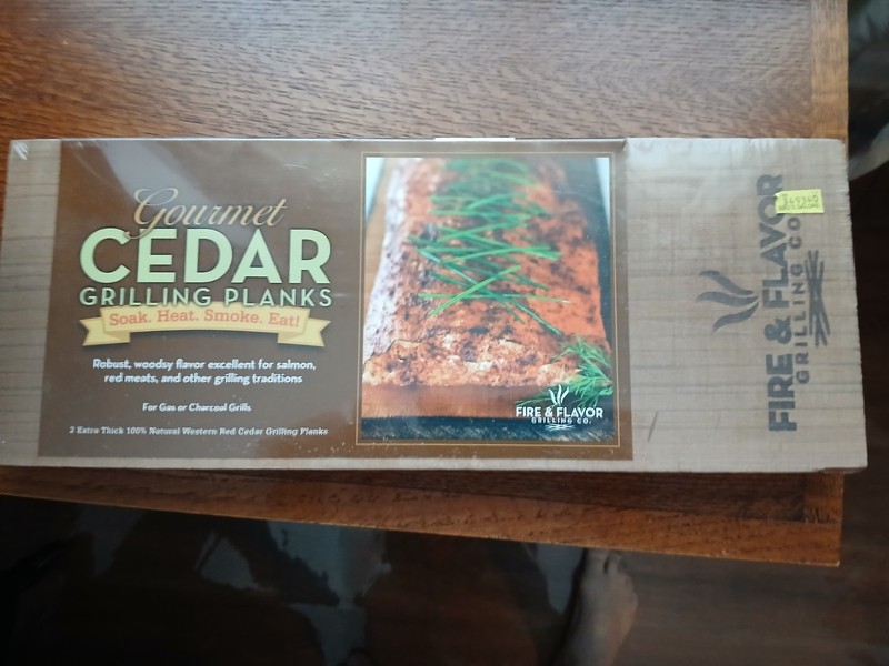Fire And Flavor Cedar Grilling Plank Two Pack 15 Inch New In Sealed Package