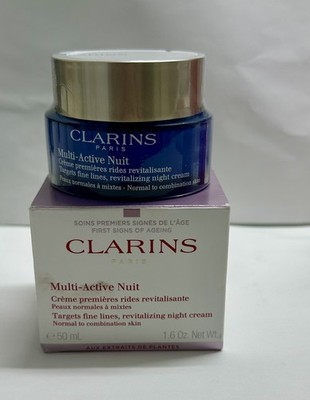 Clarins Multi-Active Revitalizing Night Treatment Cream Moisturizer 1.6 oz