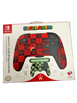 PowerA Rematch Glow Wireless Controller Super Mario For Nintendo Switch-NEW