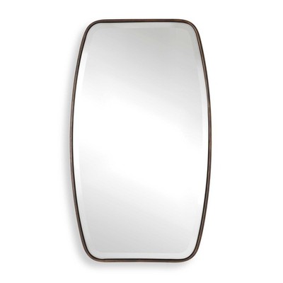Uttermost Canillo 09756 Dark Bronze Rectangle Mirror 21x36