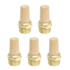 5 St&uuml;ck Messing Luftauspuff 3/8" PT, vergoldete Sinterfilter