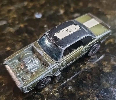 Hot Wheels Redline 1969 TNT Bird Olive Green Car w/ Brown Interior Mattel 
