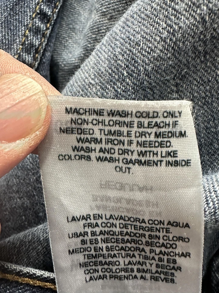 Denizen 236 Jeans Mens 34x30 Blue Regular Fit Straight Leg Denim YKK Zipper - Image 4 of 4